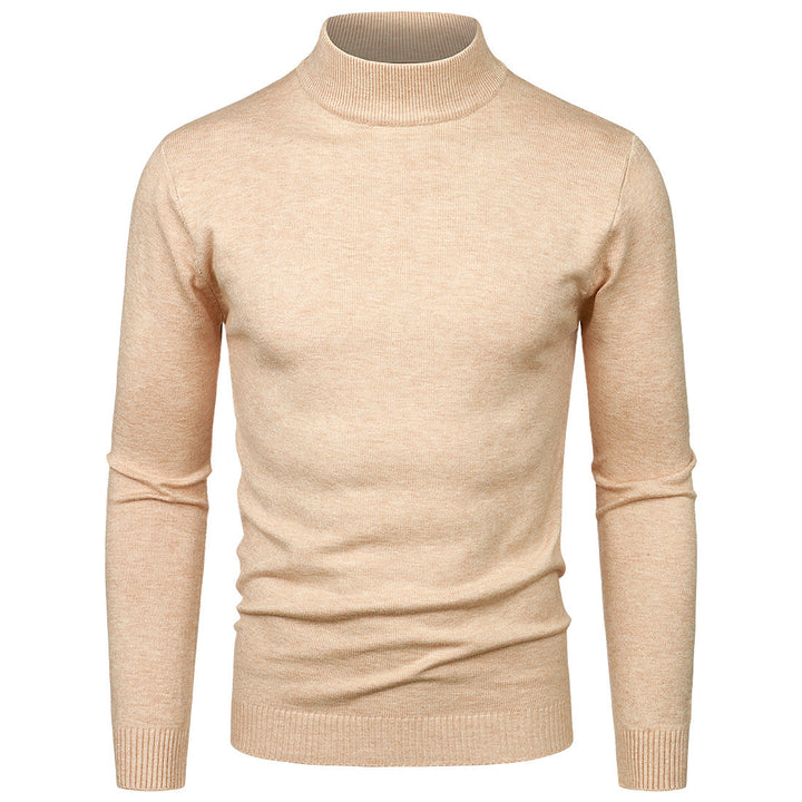 Herren Hochwertiger Rollkragenpullover aus feiner Baumwolle Aliams