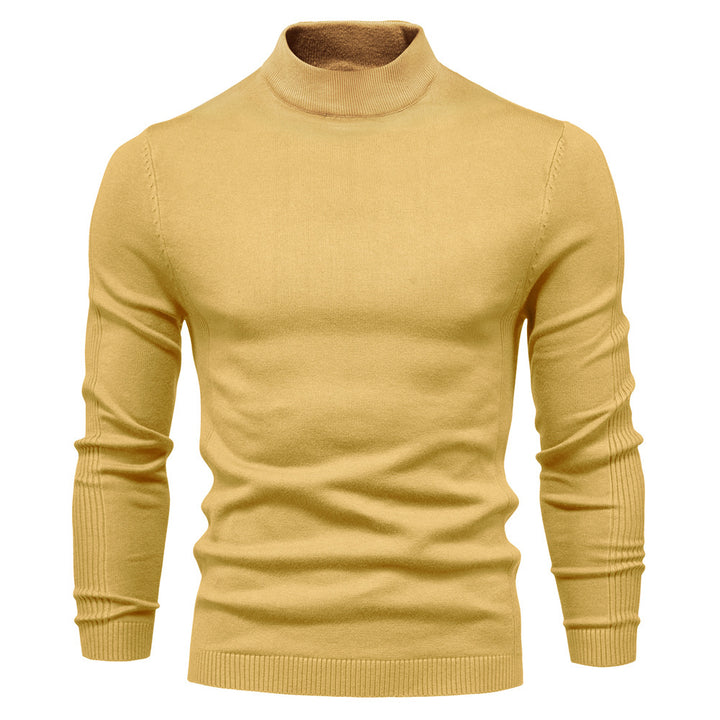Herren komfortabler Rollkragenpullover aus weichem Strick Aliams