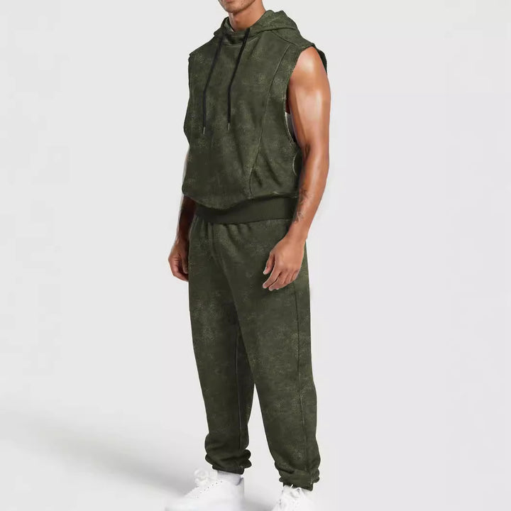 Herren sportliches Kapuzenshirt und Jogginghose Set Aliams