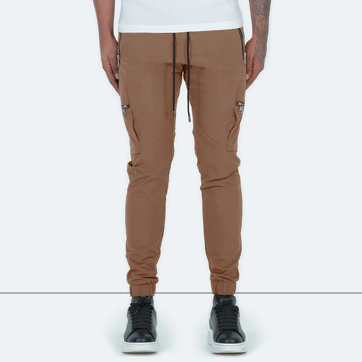 Herren Cargo-Jogginghose mit praktischen Reißverschlusstaschen Aliams