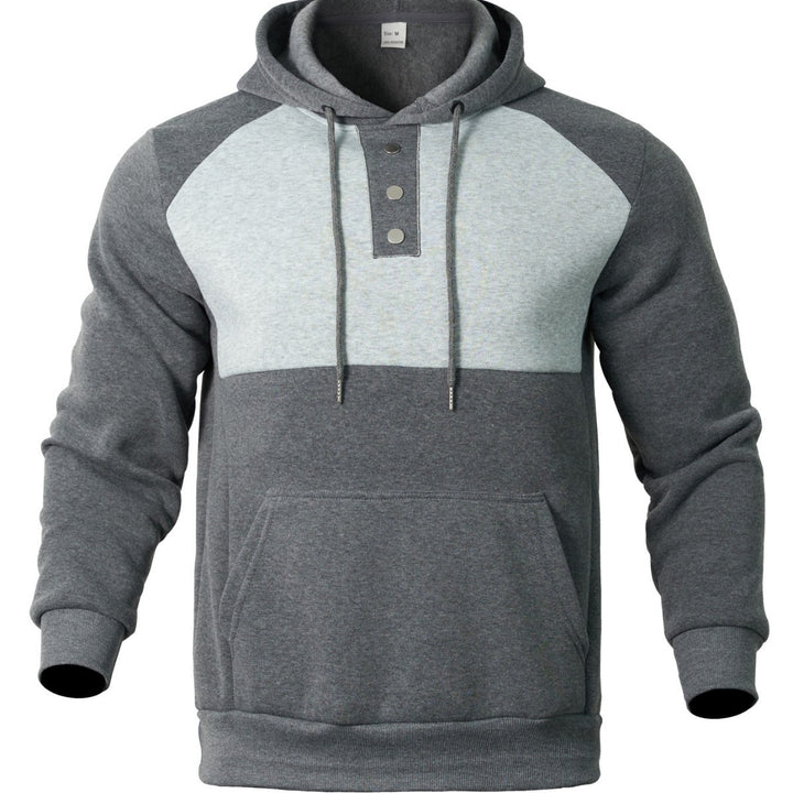 Herren Hoodie mit modischem Kontrastdesign Aliams