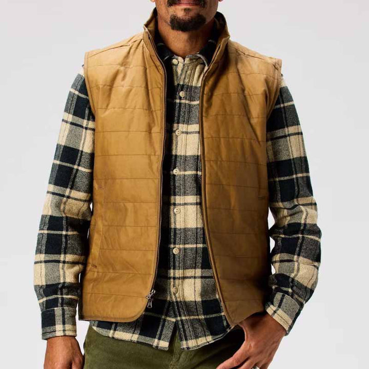 Herren gesteppte Weste mit modernem Schnitt und funktionalen Taschen Aliams