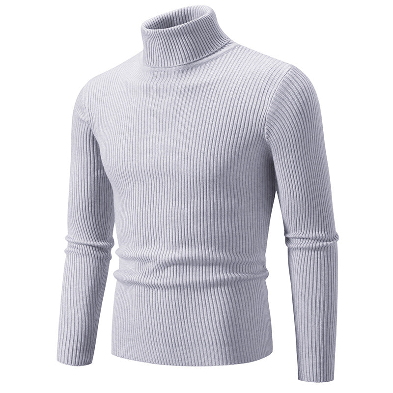 Herren Rollkragenpullover aus hochwertiger Rippenstrickqualität Aliams