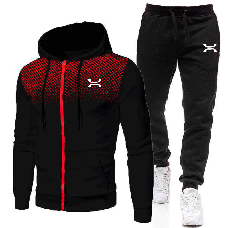 Herren Sportanzug mit atmungsaktivem Hoodie und bequemen Jogginghosen Aliams