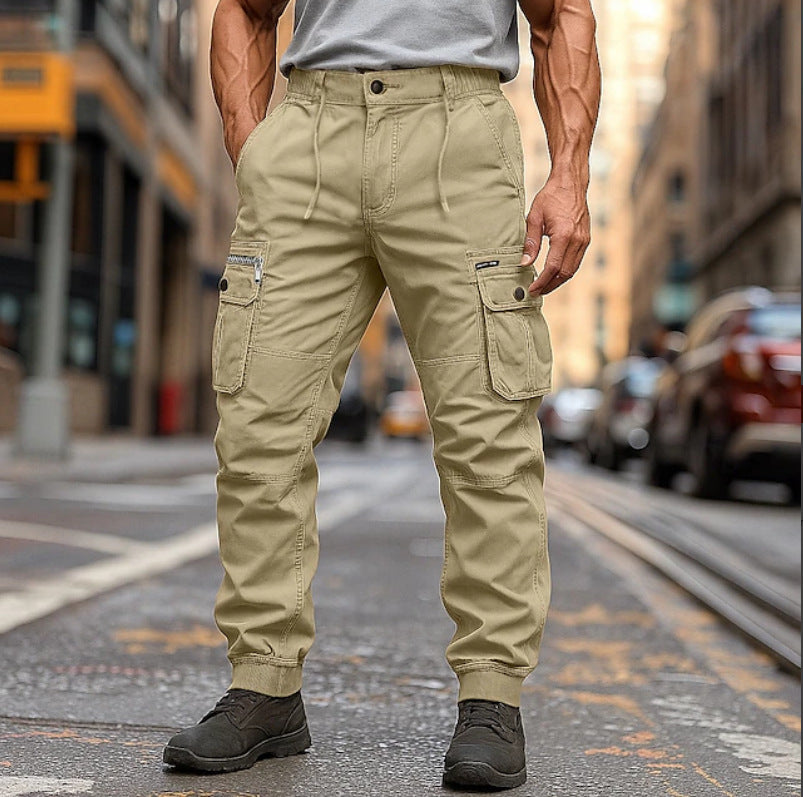 Herren Cargo-Hose mit mehrfachen Taschen und flexibler Passform Aliams