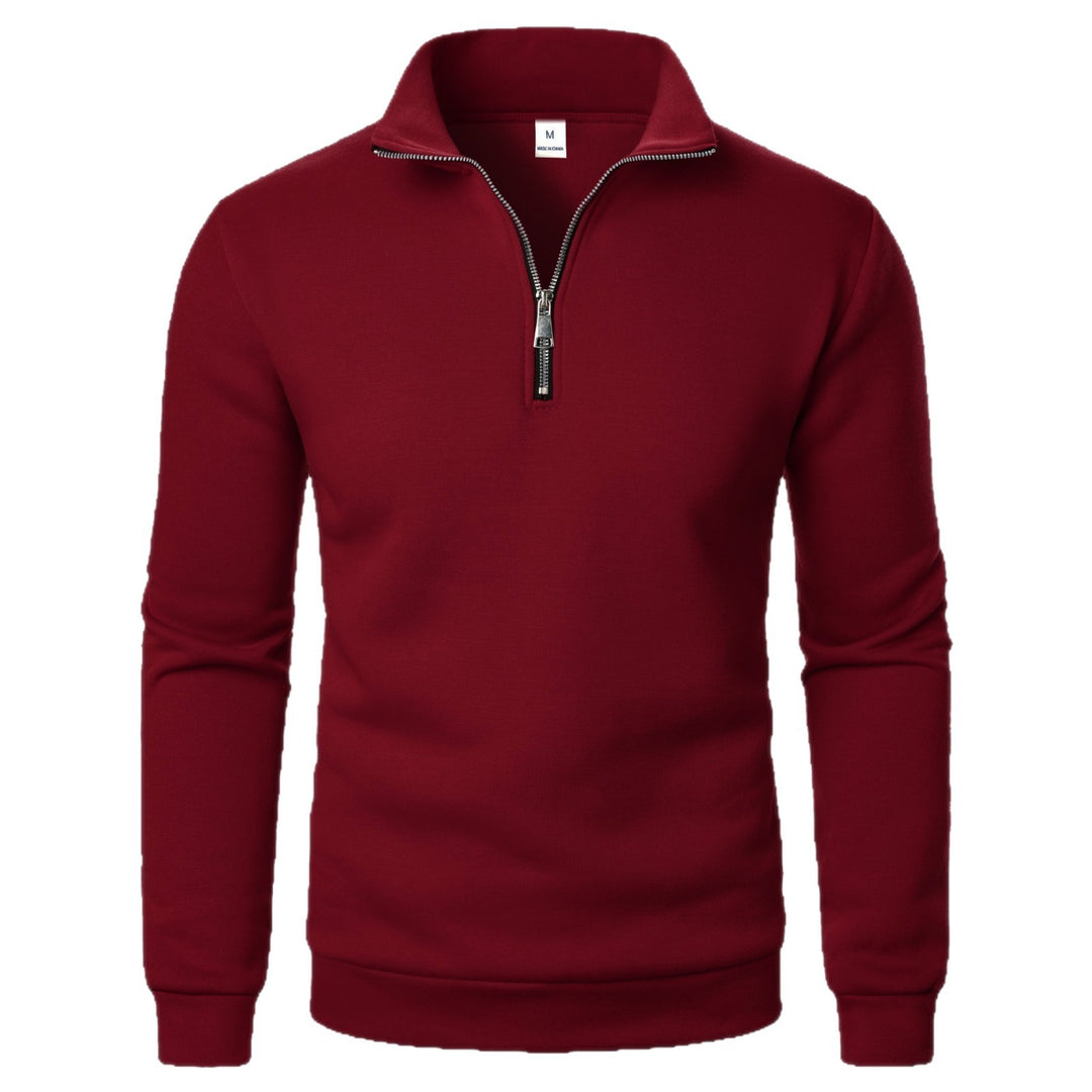 Herren warme Fleece Pullover mit halbem Reißverschluss Aliams