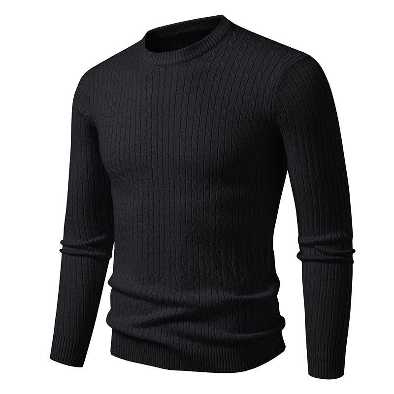 Herren Grobstrickpullover mit elegantem Zopfmuster Aliams