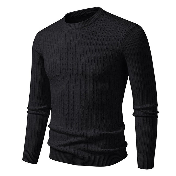 Herren Grobstrickpullover mit elegantem Zopfmuster Aliams