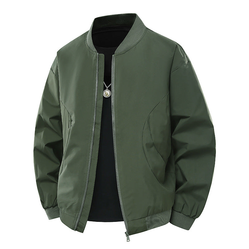 Herren stylische Bomberjacke mit unkompliziertem Schnitt und elastischen Bündchen Aliams