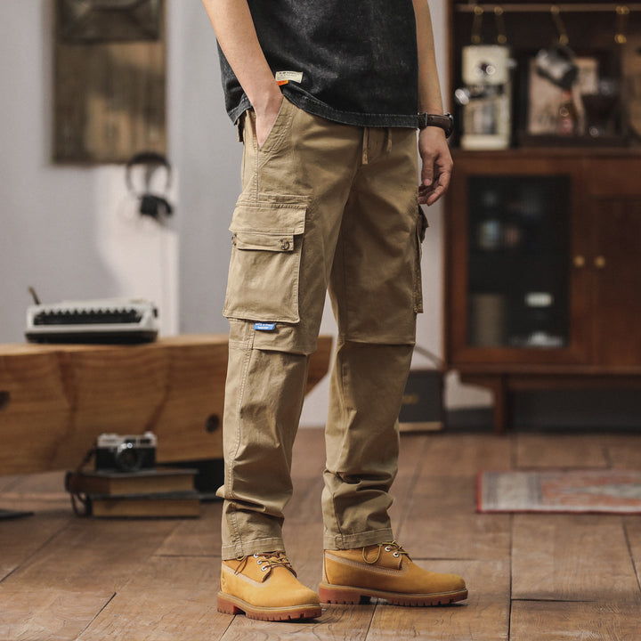 Herren Cargo-Hose mit multifunktionalen Taschen und elastischem Bund Aliams 1758210621