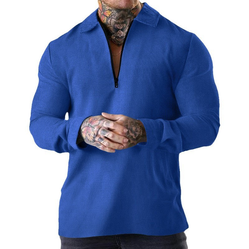 Herren Sportpullover mit Reißverschluss und stylischem Stehkragen Aliams