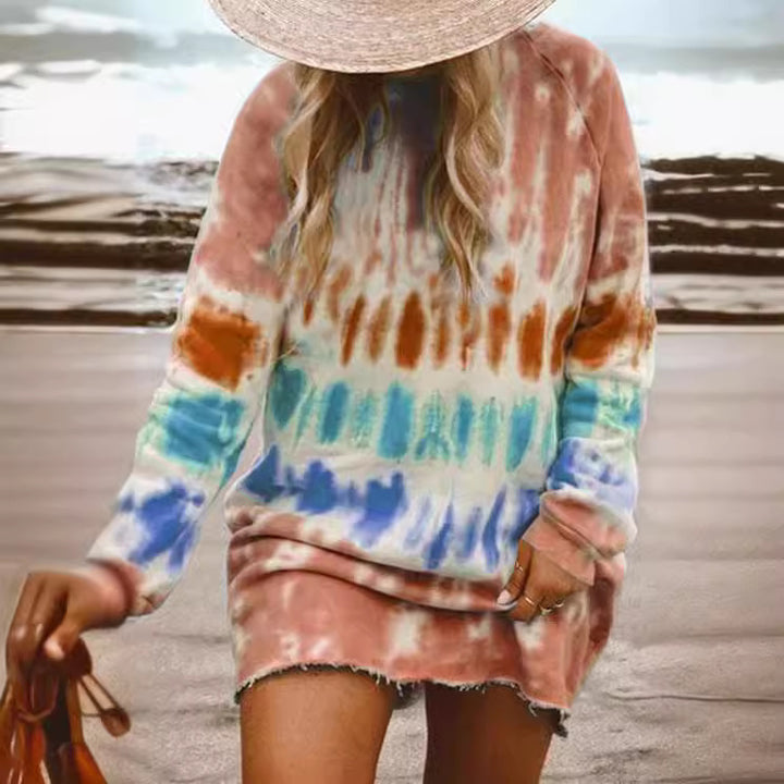 Damen Oversized Tunika-Wollkleid Aliams