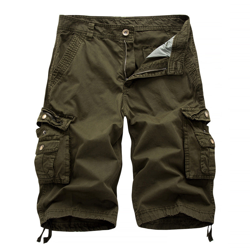 Herren Cargoshorts mit multifunktionalen Taschen und elastischem Bund Aliams