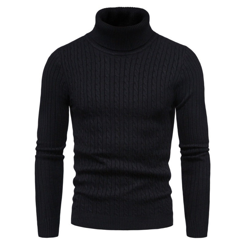 Herren Rollkragenpullover mit Zopfmuster Aliams