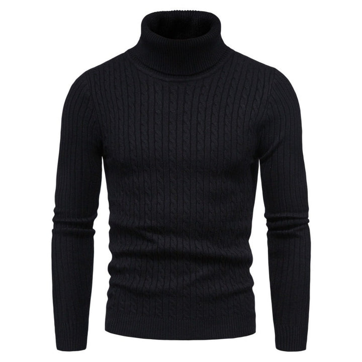 Herren Rollkragenpullover mit Zopfmuster Aliams