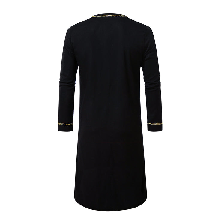 Herren elegantes Tunika-Kleid mit feinen Stickdetails Aliams
