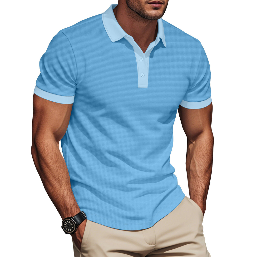 Herren Poloshirt mit strukturiertem Design und Komfortbund Aliams