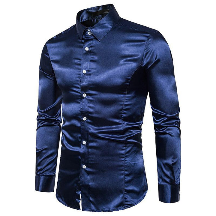 Herren elegantes Businesshemd aus hochwertigem Satin mit perfekter Passform Aliams