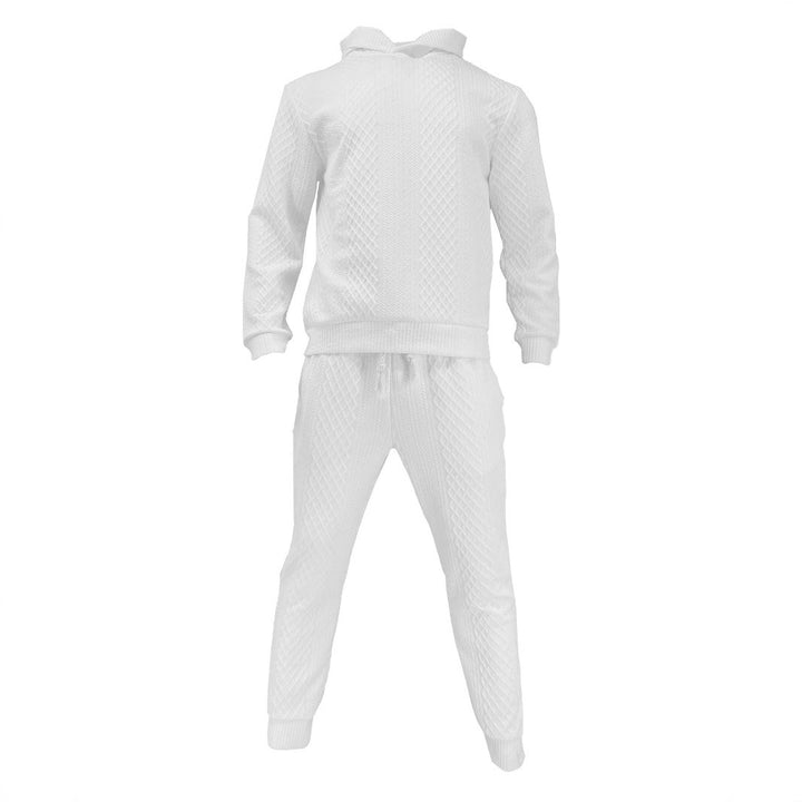 Herren sportliches Hoodie und Jogginghose Set mit strukturiertem Design Aliams