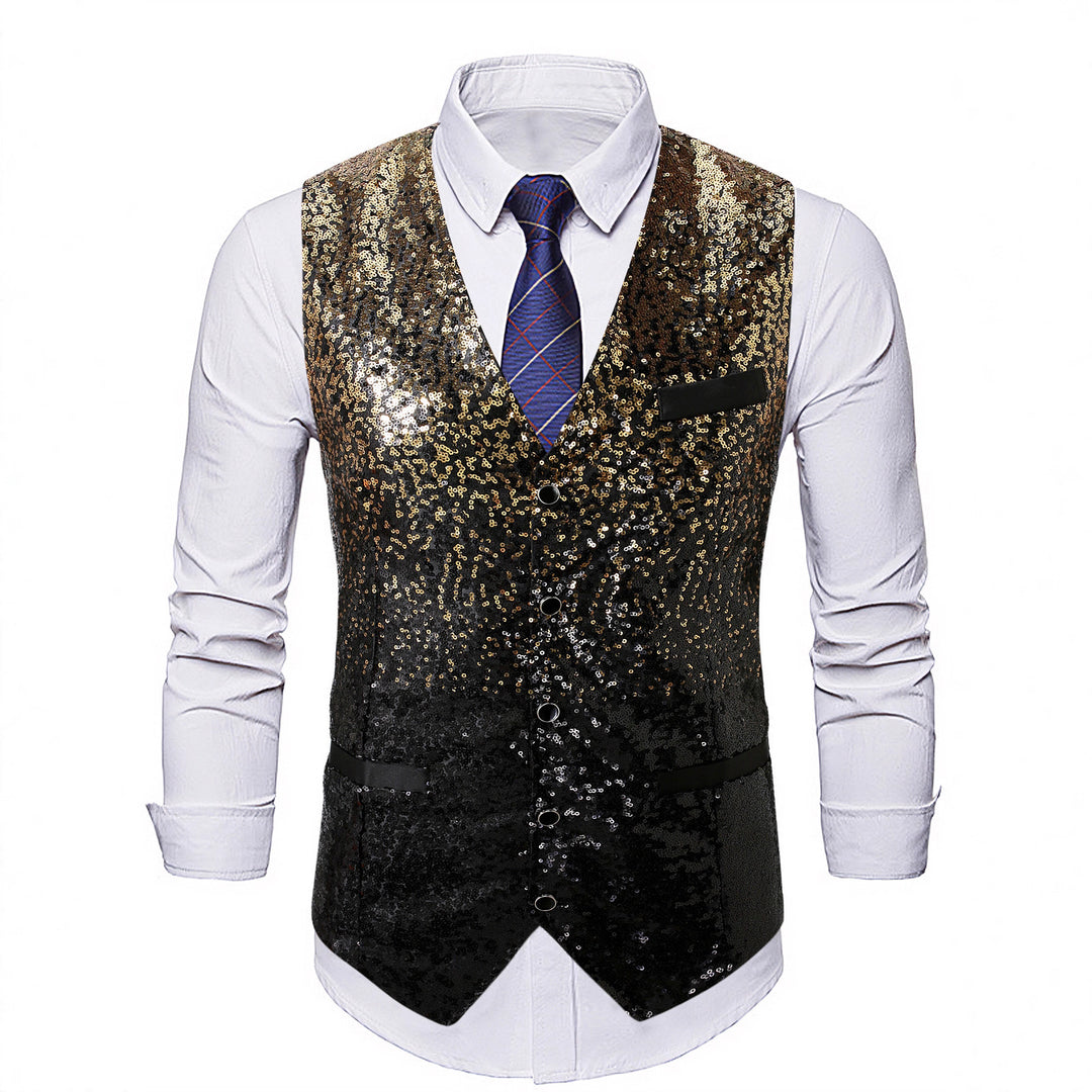 Herren Glitzernde Weste Aliams