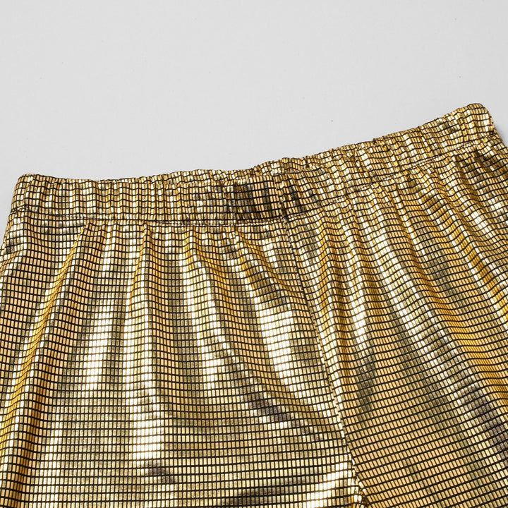 Herren extravagante Glanzhose mit auffälligem Design Aliams