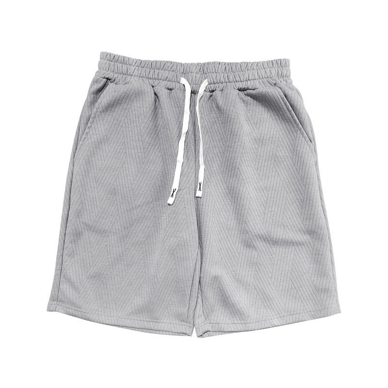 Herren bequeme Sportshorts mit elastischem Bund und seitlichen Taschen Aliams