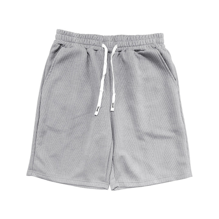 Herren bequeme Sportshorts mit elastischem Bund und seitlichen Taschen Aliams