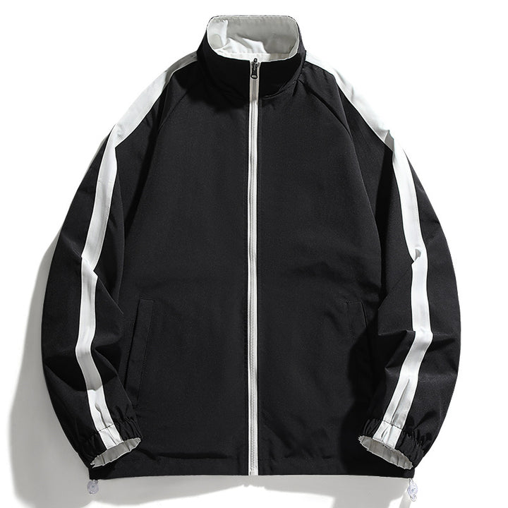 Herren Sportliche Übergangsjacke mit hohem Kragen und seitlichen Reißverschlusstaschen Aliams
