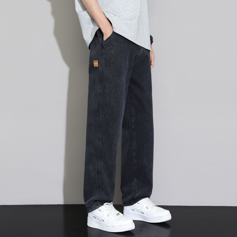 Herren lässige weite Jeanshose Aliams