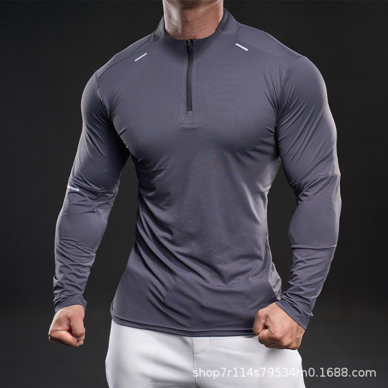 Herren Sportliches Langarmshirt Aliams