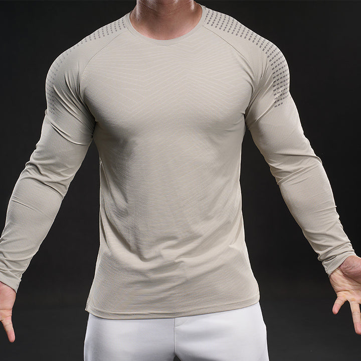 Herren funktionales Langarmshirt mit innovativer Mesh-Struktur Aliams