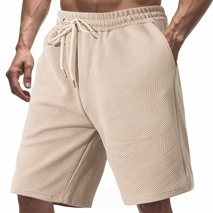 Herren sportive Shorts mit strukturiertem Design und elastischem Bund Aliams