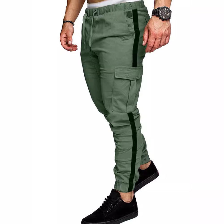 Herren Cargo-Hose mit elastischem Bund und vielseitigen Seitentaschen Aliams