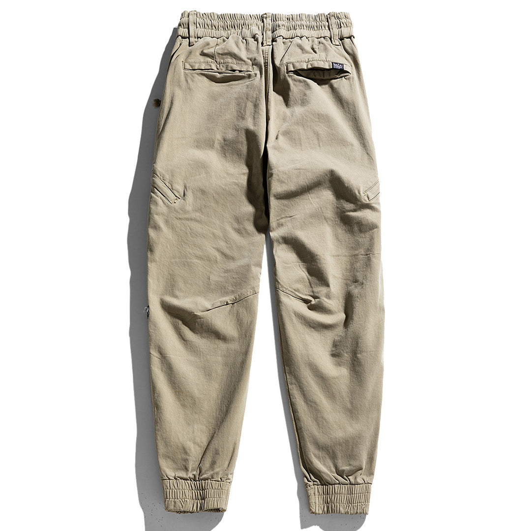 Herren Cargo-Hose mit elastischem Bund und praktischen Mehrzwecktaschen Aliams