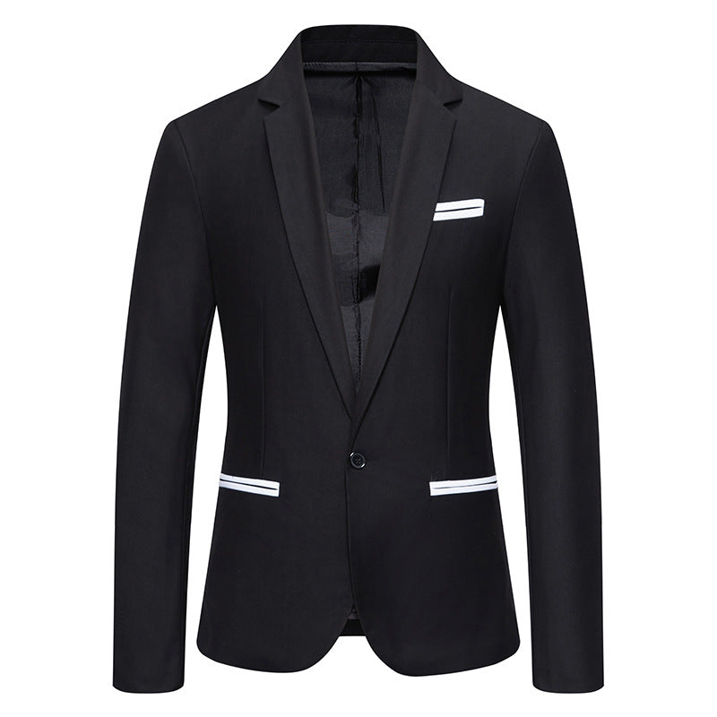 Herren eleganter Blazer mit modischem Schnitt und feinen Akzenten Aliams