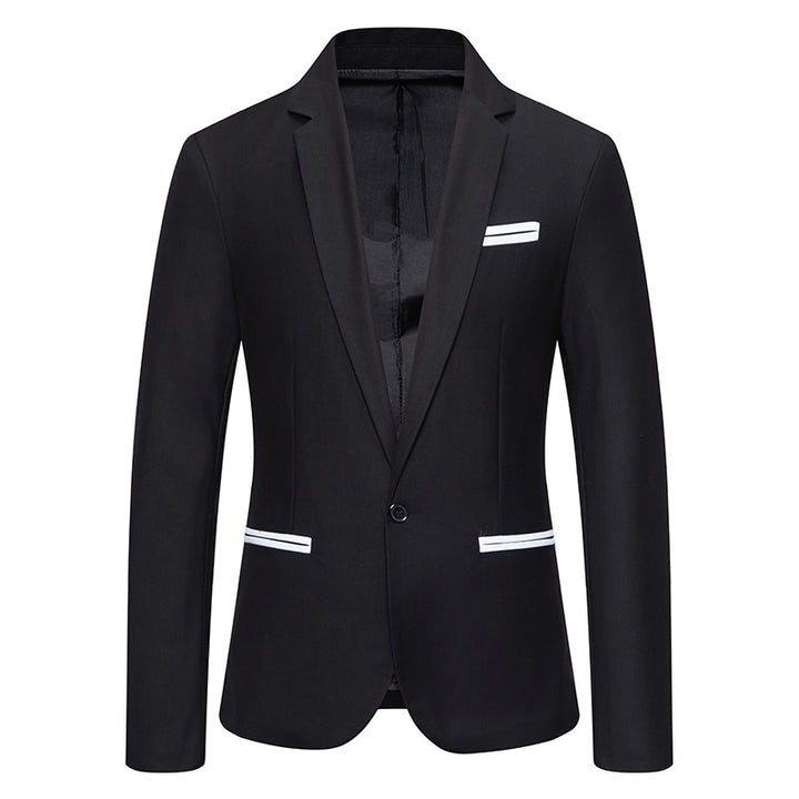 Herren eleganter Blazer mit modischem Schnitt und feinen Akzenten Aliams