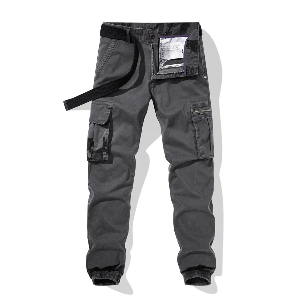 Herren bequeme Cargo-Hose mit elastischem Bund und zahlreichen praktischen Taschen Aliams