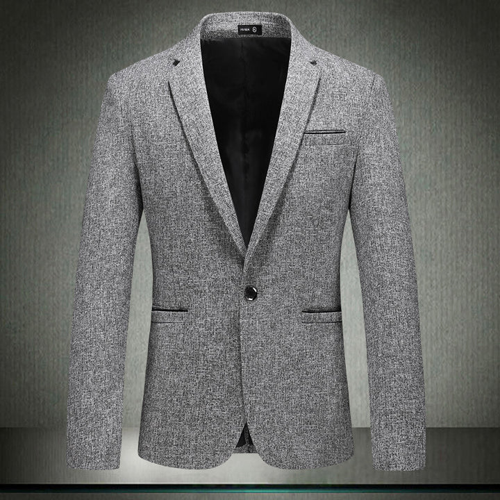 Herren eleganter Blazer mit strukturiertem Design und schmalem Schnitt Aliams