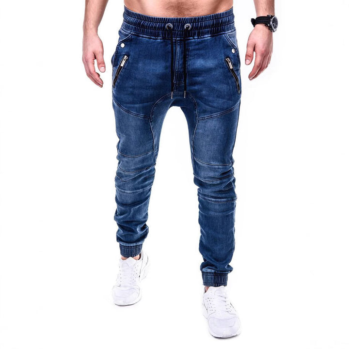 Herren Jogginghose im modernen Skinny Fit mit dehnbarer Baumwollmischung und sportlichen Details Aliams