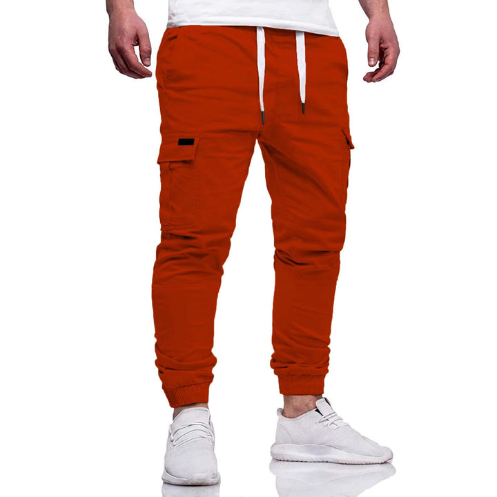 Herren Cargo-Jogginghose mit elastischem Bund und mehreren Taschen Aliams