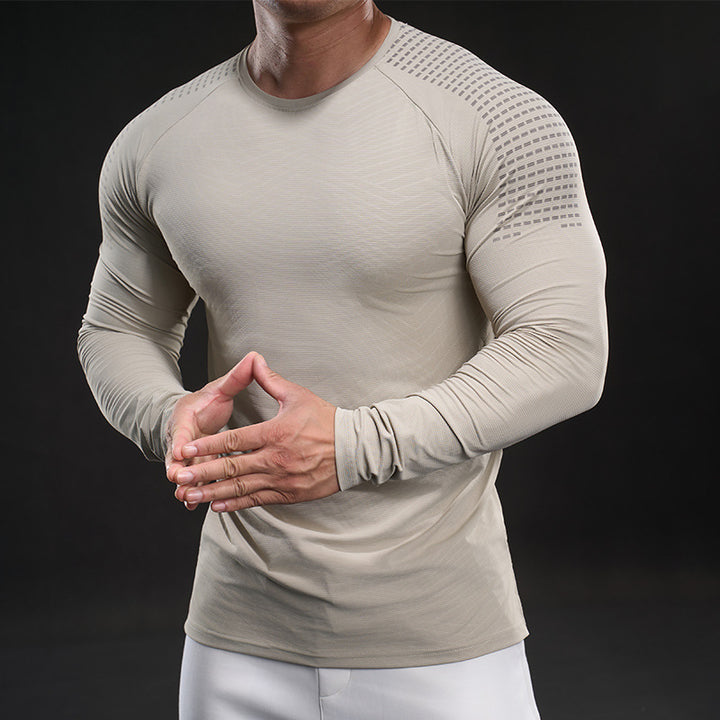 Herren funktionales Langarmshirt mit innovativer Mesh-Struktur Aliams