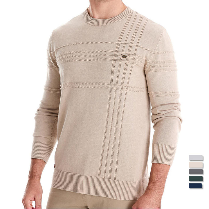 Herren Strickpullover mit modernem Strukturdesign und Komfortpassform Aliams