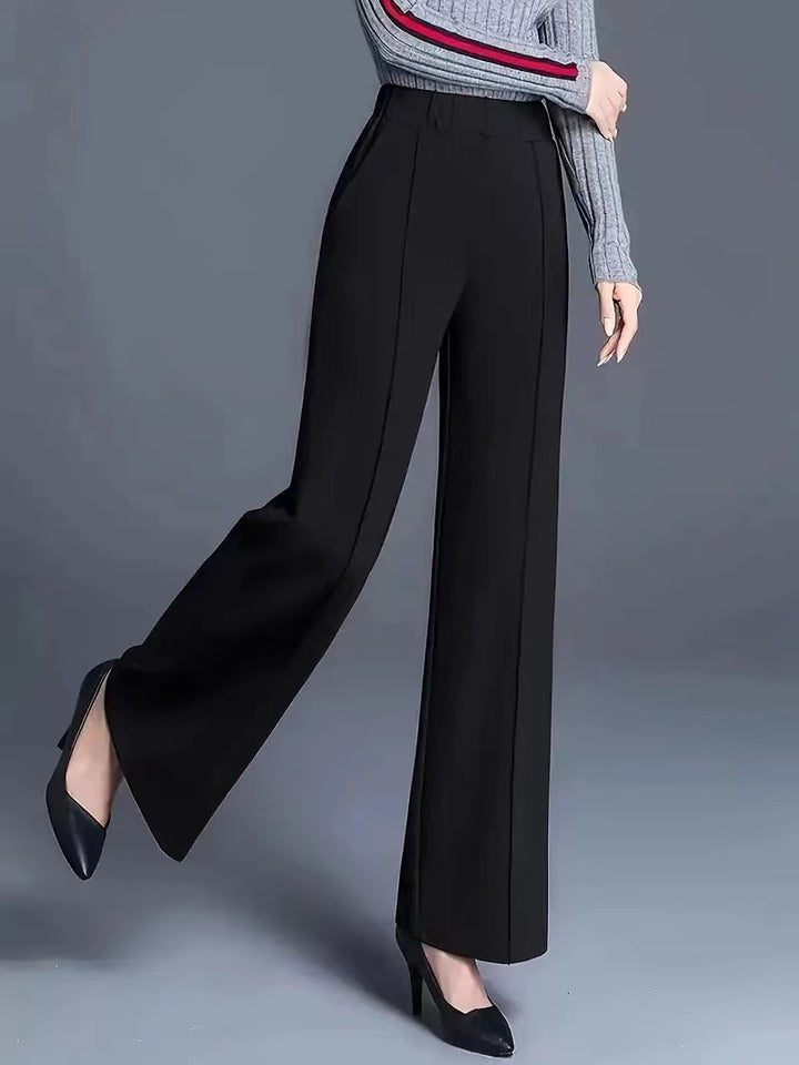 Damen Elegante und lässige weit geschnittene Hose Aliams