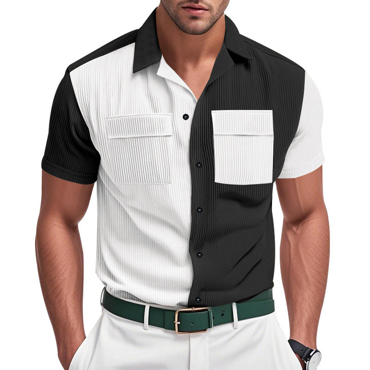 Herren Kurzarm Hemd Aliams