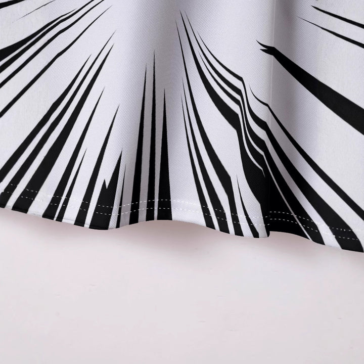 Herren Kurzarm Poloshirt mit dynamischem Strichdesign Aliams