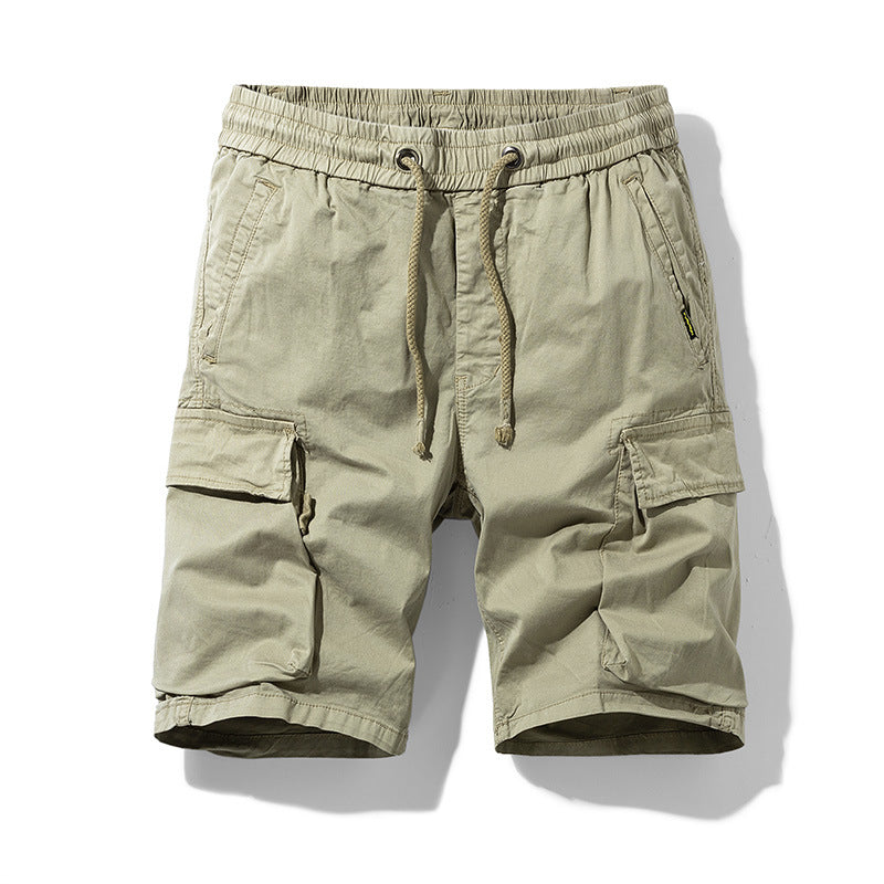 Herren Cargo-Shorts mit elastischem Bund und multifunktionalen Seitentaschen Aliams