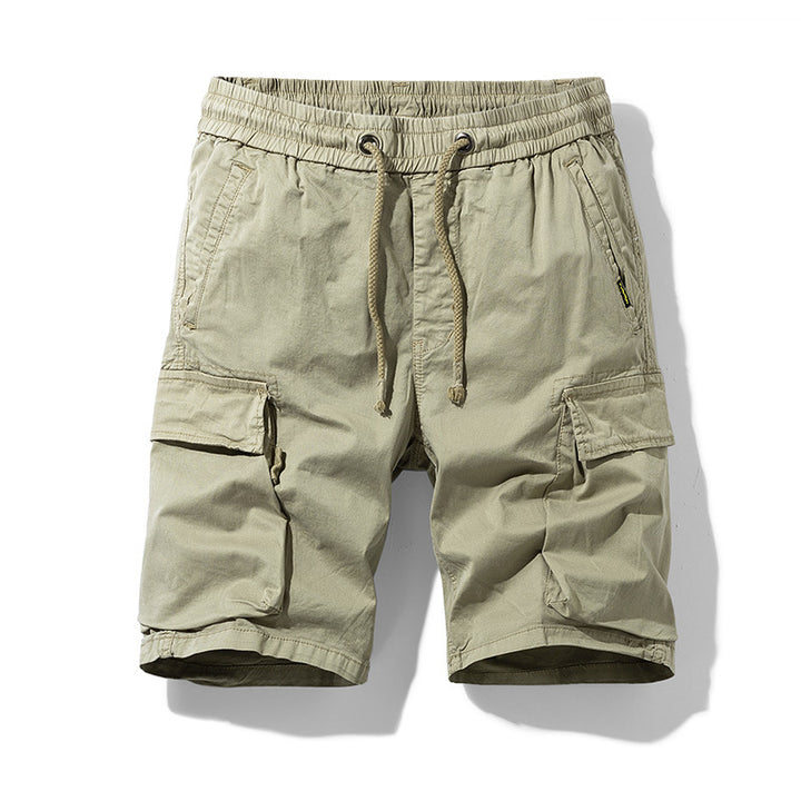 Herren Cargo-Shorts mit elastischem Bund und multifunktionalen Seitentaschen Aliams