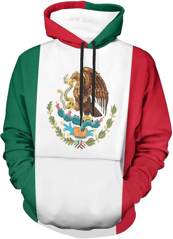 Herren Kapuzenpullover mit kreativer Wolfsgrafik Aliams