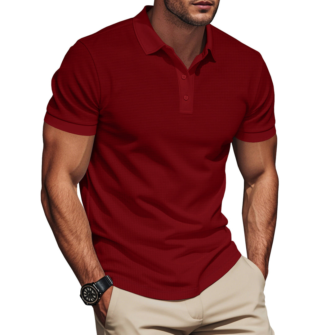 Herren Poloshirt mit strukturiertem Design und Komfortbund Aliams