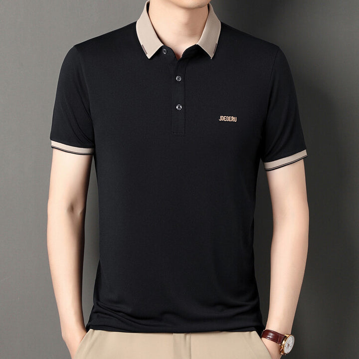 Herren sportliches Polo-Shirt mit modischem Kragen Aliams